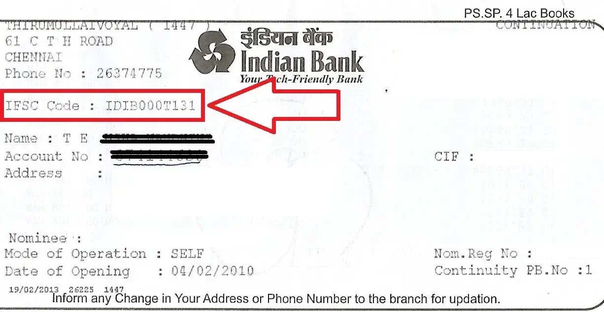 Find IFSC Code From Bank Passbook