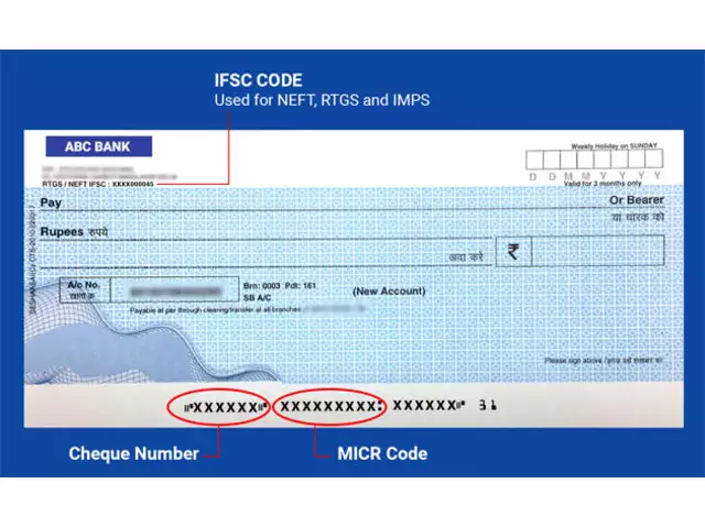 Micr Code Cheque