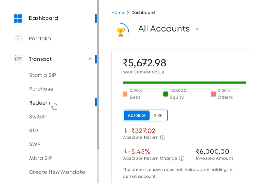 SBI Mutual Fund Withdrawal Process